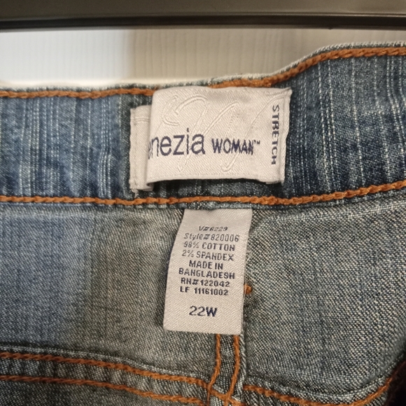 Venezia For Lane Bryant Plus Size Straight Leg Stretchy Demin Blue Jeans Sz 22 - Picture 5 of 7